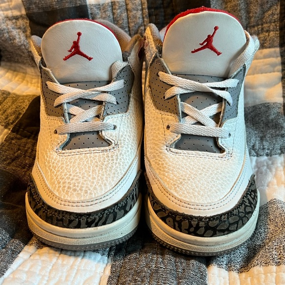 Nike Air Jordan 3 Retro Red 10c - Picture 5 of 7